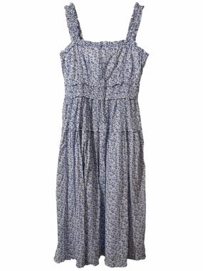 Gap x DOEN | Dresses | Gap X Doen Light Blue Pansies Floral Dress With Puff  Sleeves Size 6 | Poshmark